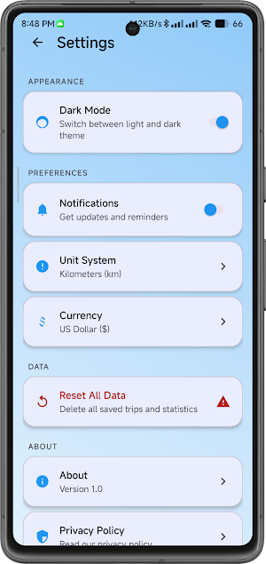 Fuel Budget Manager Tool Screenshot 2