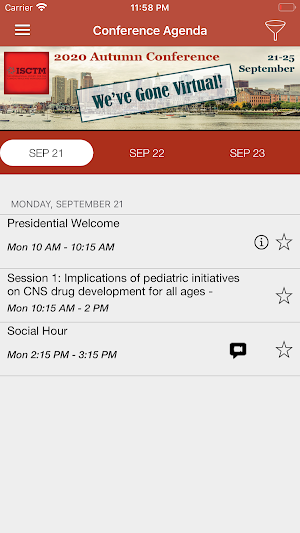 ISCTM Autum 2020 Screenshot 0