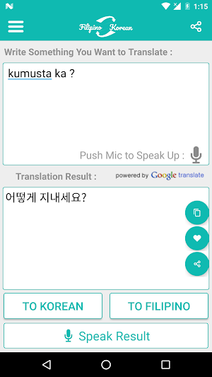 Filipino Korean Translator Screenshot 3