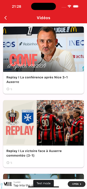 Nice infos en direct Screenshot 0