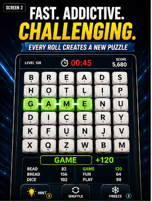 WordDice: Word Puzzle Screenshot 1