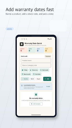 Warranty Date Quick Screenshot 1