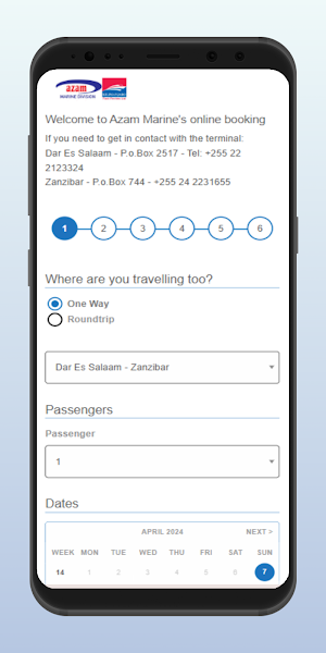 Azam Marine - Booking Ticket Screenshot 2