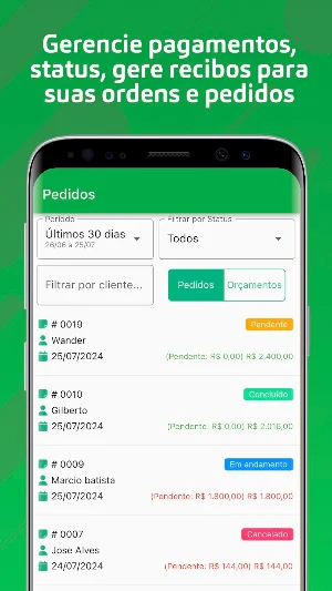 MinhaAgenda Serviço Screenshot 2