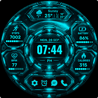 Neon Core – Sci-Fi Watch Face