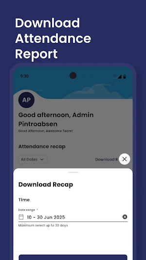 PintroAbsence Screenshot 3