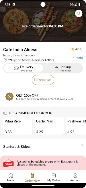 Cafe India Alness Screenshot 2