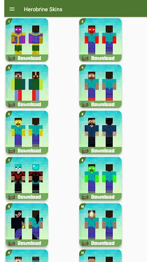 Herobrine Skins for Minecraft Screenshot 0