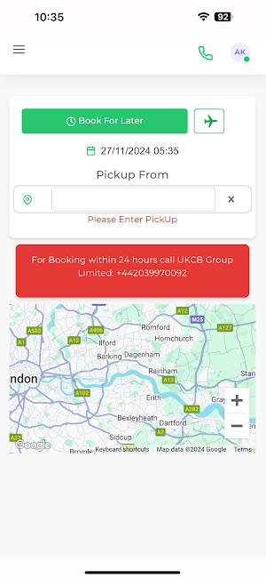 Zasway Passenger App Screenshot 1