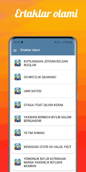 Ertaklar olami Screenshot 1