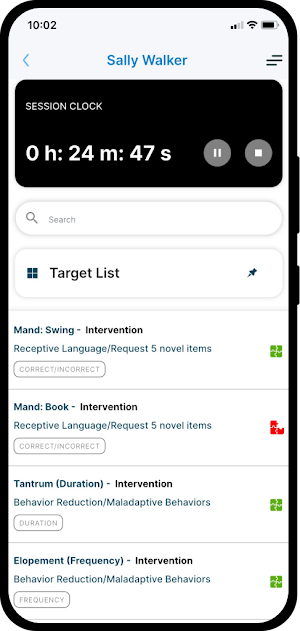 Artemis ABA Data Collections Screenshot 2