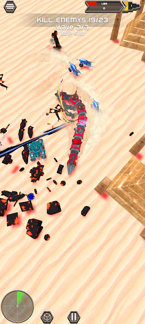 Metal worm: Dune snake 3D Screenshot 0