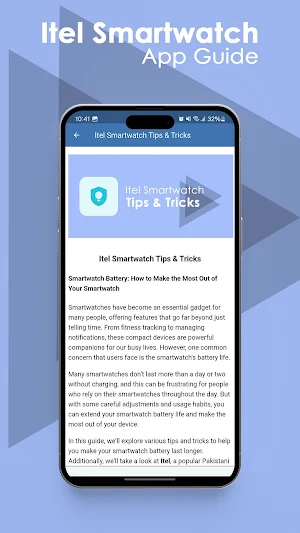 Itel Smartwatch App Guide Screenshot 1