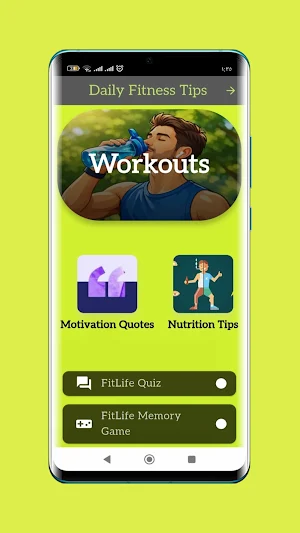Daily Fitness Tips - FitLife Screenshot 0