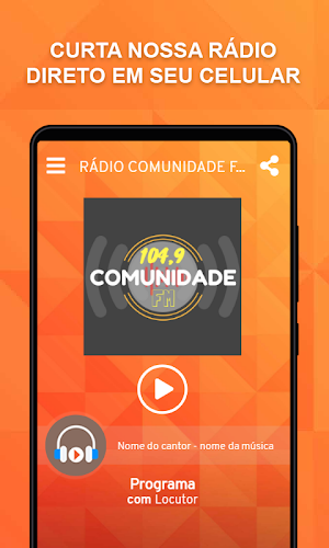 Rádio Comunidade FM 104,9 Pedralva-MG Screenshot 0