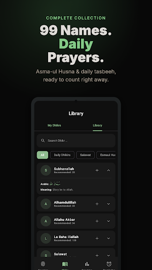 Tasbih: Dhikr & Dua Library Screenshot 2