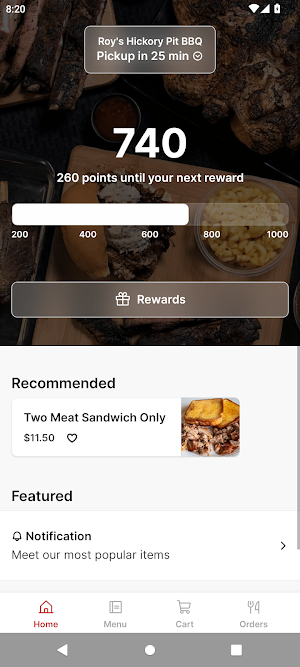 Roy's Hickory Pit BBQ Screenshot 0