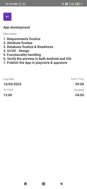 Time Sheet Screenshot 0