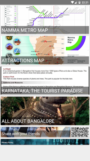 BANGALORE METRO TOURIST MAP Screenshot 0