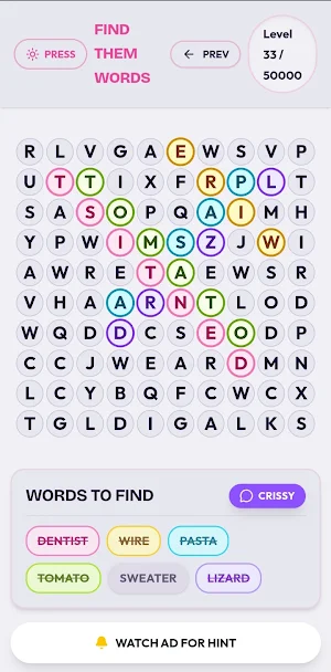FIND THEM WORDS Screenshot 0
