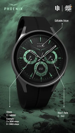S4U Phoenix Luxury Watch Face Screenshot 3