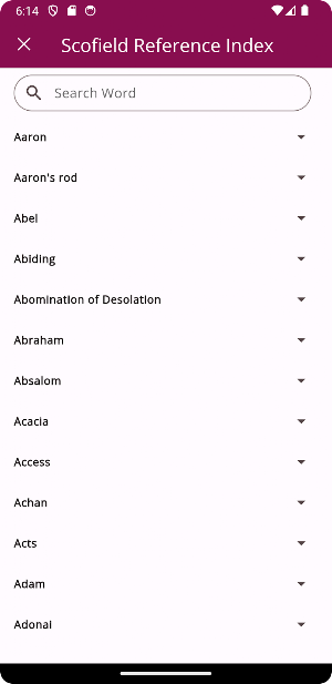 Scofield Reference Bible Notes Screenshot 1