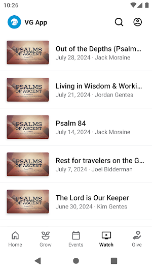 The Vineyard Gilbert App Screenshot 3