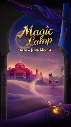Magic Lamp - Genie & Jewels Match 3 Adventure Screenshot 0