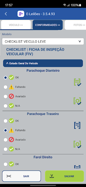 E-LEILOES – Vistoria Veicular Screenshot 3
