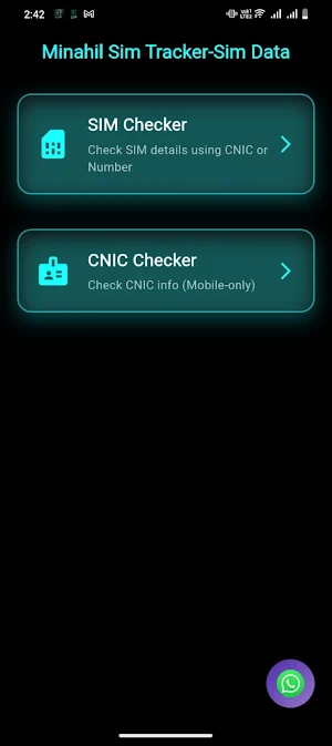 Minahil Sim Tracker - Sim Data Screenshot 3