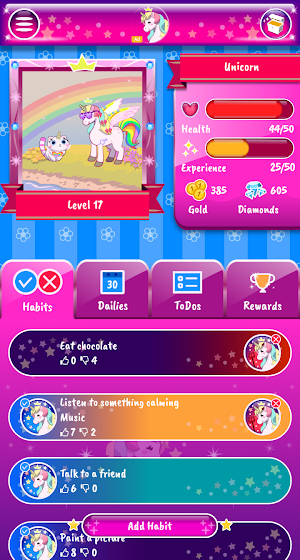 Unicorn To Do (habits) Screenshot 1
