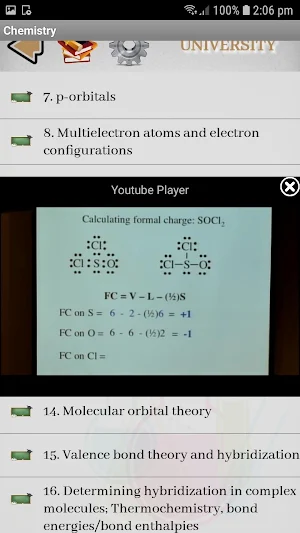 Chemistry - Lectures Screenshot 1