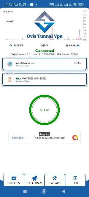 OVIS TUNNEL VPN - Super Fast Screenshot 0