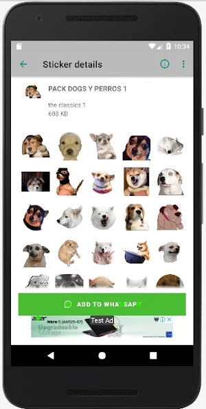Dog stickers whatsp Screenshot 1