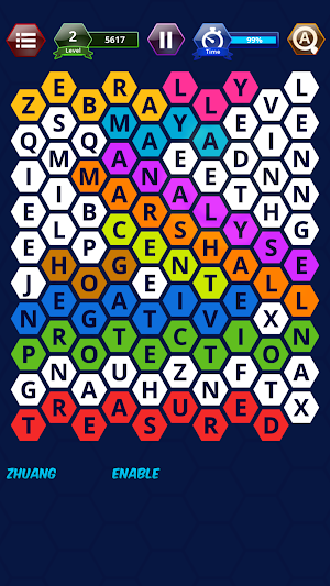 Word Search Puzzles Hexagon Screenshot 3