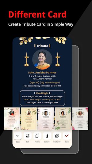 Shradhanjali RIP Card Maker Screenshot 2