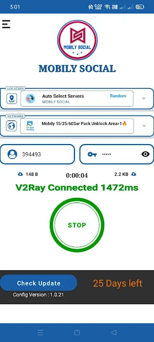 MOBILY SOCIAL Screenshot 1