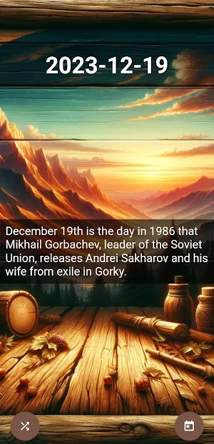 Past Pages: Daily Calendar Screenshot 3