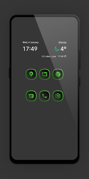 Shadow Gray Green Icon Pack Screenshot 0
