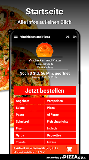 Vinchicken and Pizza Nürnberg Screenshot 1