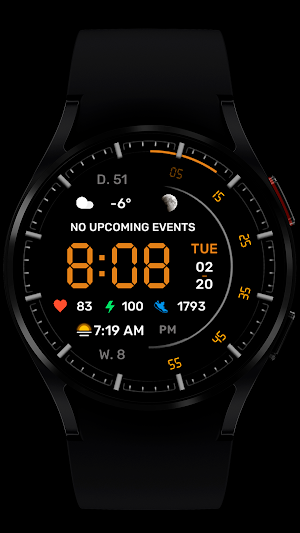 WR 014 Digital Watch Face Screenshot 3
