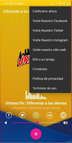 Urbana fm | Diferente a las de Screenshot 2