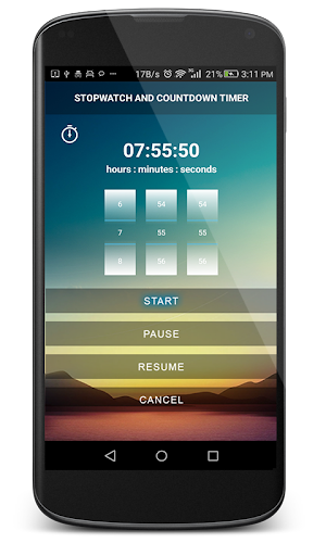 Stopwatch and Countdown Timer Screenshot 2