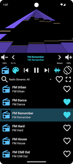 Visualizer Black Player Screenshot 0