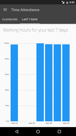 Time Attendance Screenshot 1