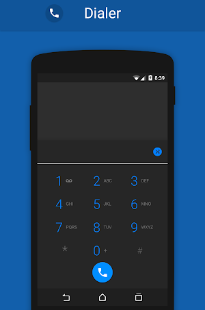 BLUE MATTE CM12/CM11 THEME Screenshot 1