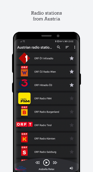 Austrian radio stations Screenshot 0