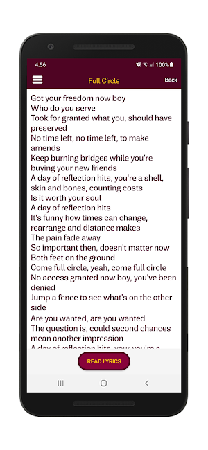 Creed Lyrics & Wallpapers Screenshot 3