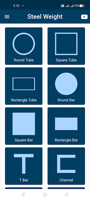 Steel Weight Calculator Screenshot 0