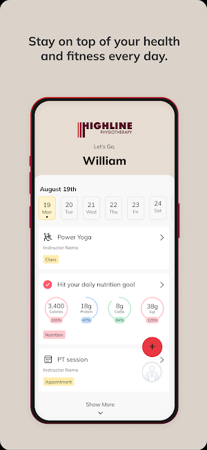 HIGHLINE Physiotherapy Screenshot 1